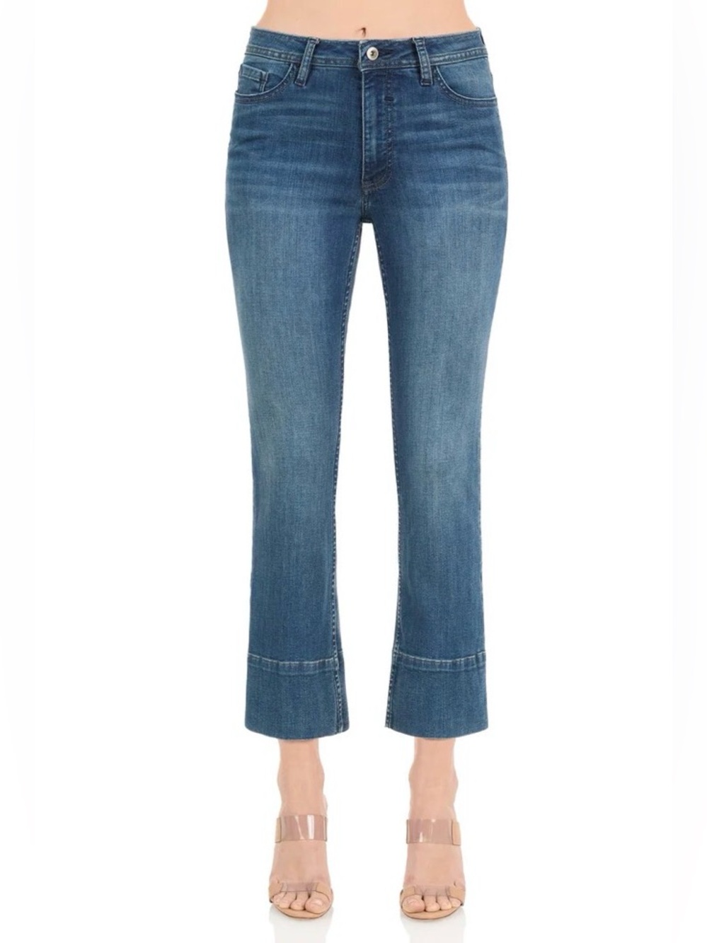 🤩 Morrison The “Starlet” Boot Crop Flare Jeans in Stray Cat Blues